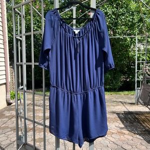 NWT NY&Co Off Shoulder Romper - Size XL